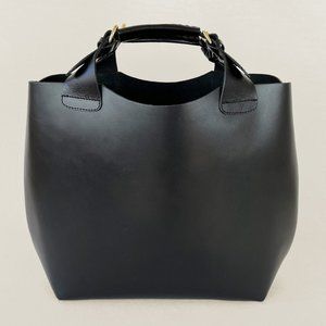 Zara Woman Buffalo Leather Tote